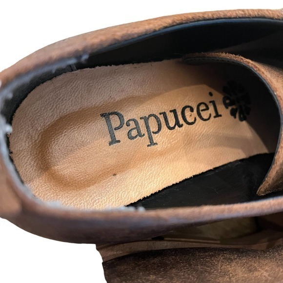PAPUCEI Gemo Platform Chunky Heel‎ Shoe Street Wear Size 7.5 US  38 Euro NEW - Picture 7 of 12